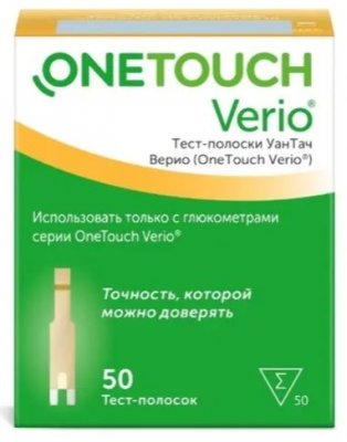 Купить тест-полоски onetouch verio (уан тач), 50 шт в Балахне