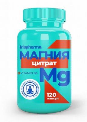 Купить ирисфарма (irispharma) магния цитрат с витамином в6, капсулы 120 шт бад в Балахне