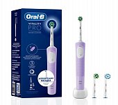 Купить oral-b (орал-би) электрическая зубная щетка vitality pro тип 3708 с зарядным устр., тип 3757, сиреневый с насадкой sensitive clean eb60 в Балахне